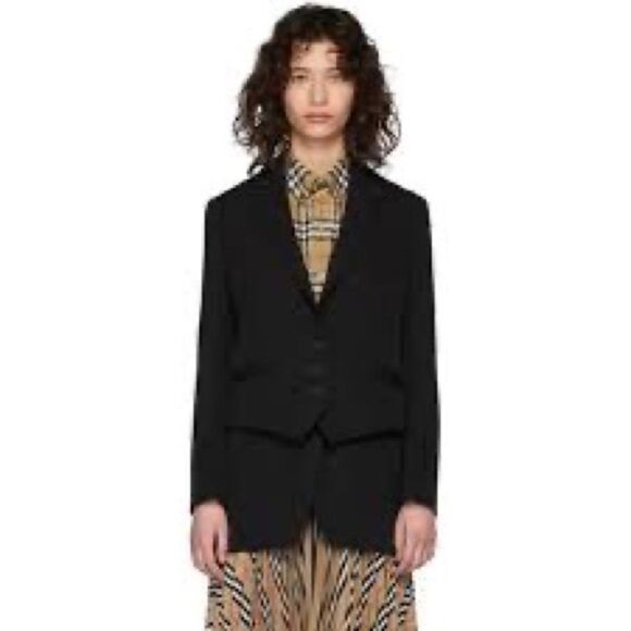 Burberry Black Wool Titouan Blazer, NWT - Picture 1 of 11